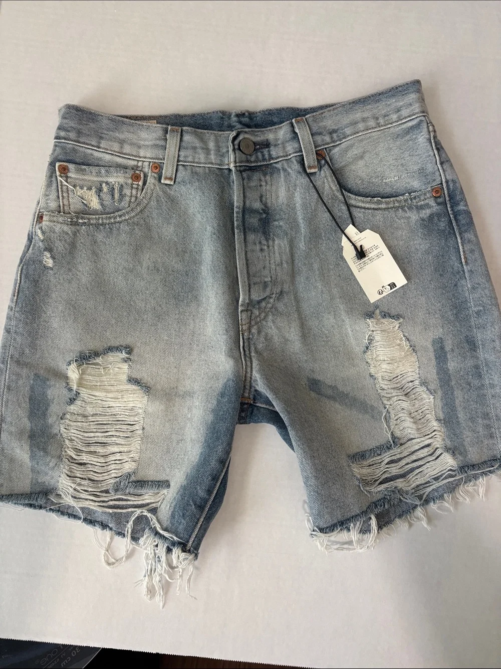Levi’s 501 ’93 Distressed Denim Shorts Men’s W31 NWT